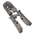 2-in-1 RJ45 Network Cable Crimping Tool 8P6P4P Three-Purpose Tester Ratchet Steel Network Cable Pliers Hand Tool