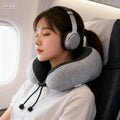 WJ-172 Hot Selling Neck Massage Pillow Orthopedic Portable Cervical Memory Foam Pillows U Shape Neck Support Nap Travel Pillows