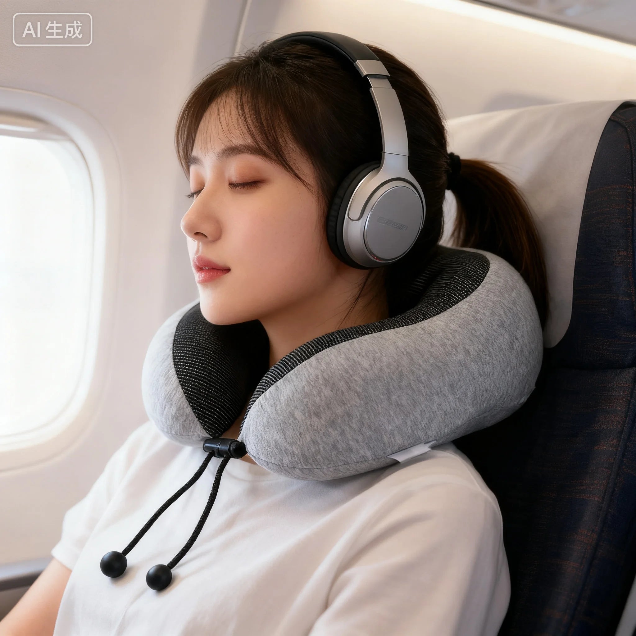 WJ-172 Hot Selling Neck Massage Pillow Orthopedic Portable Cervical Memory Foam Pillows U Shape Neck Support Nap Travel Pillows