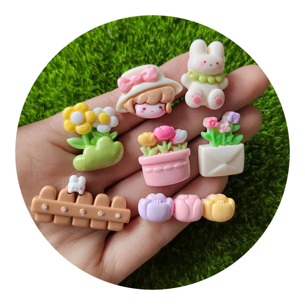 Multi Styles Kawaii Resin Flatback Cabochon for DIY Crafts Accessories