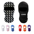 Windproof Custom logo Printing Winter Hats Silk Motorcycle Ski Face Mask Balaclava