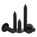Black Oxide Steel Metric M3 M3.5 M4 Umbrella Head Cross Truss Head Self Tapping Screw