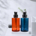 Empty 300ml 500ml PET Plastic Pump Sprayer Bottle Amber Grey Blue Lotion Shampoo Conditioner Screen Printing Recyclable Material