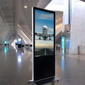 Vertical Interactive IP65 LCD Digital Signage with Face Recognition Camera 49inch for Airport Wayfinding & Welcome Display