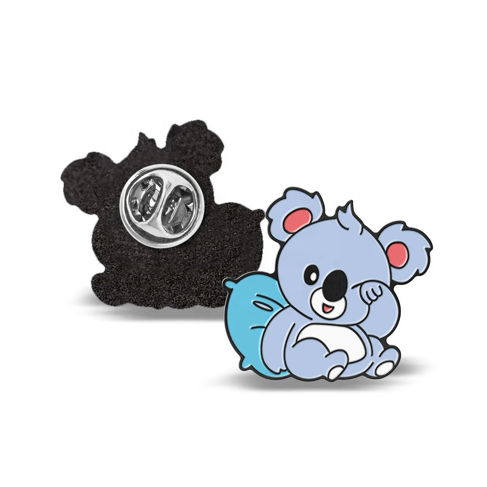 Cartoon Character Koala Brooch Badge Pin Custom Cartoon Anime Lapel Pin Badge Factory Manufacturer