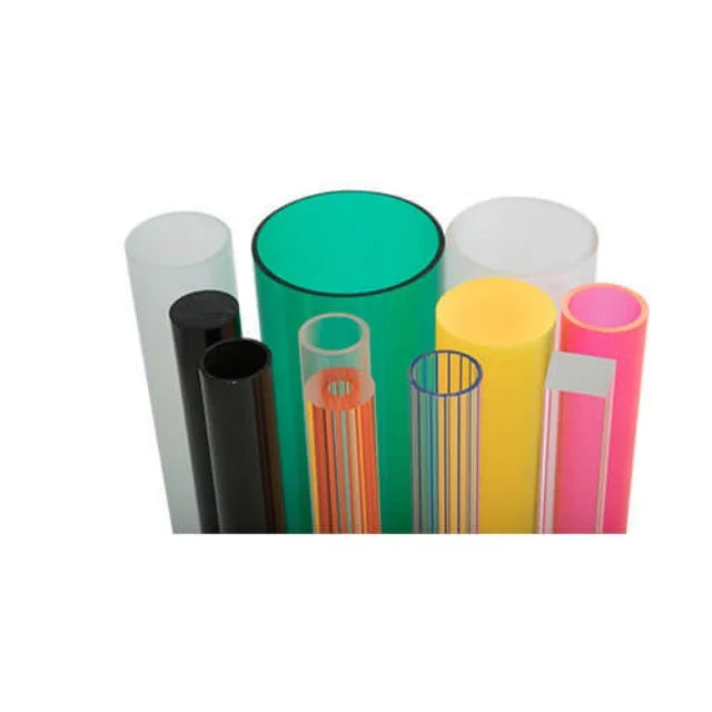 Custom CNC Machined Transparent Acrylic Tubes Clear Colorful Threaded round Tube