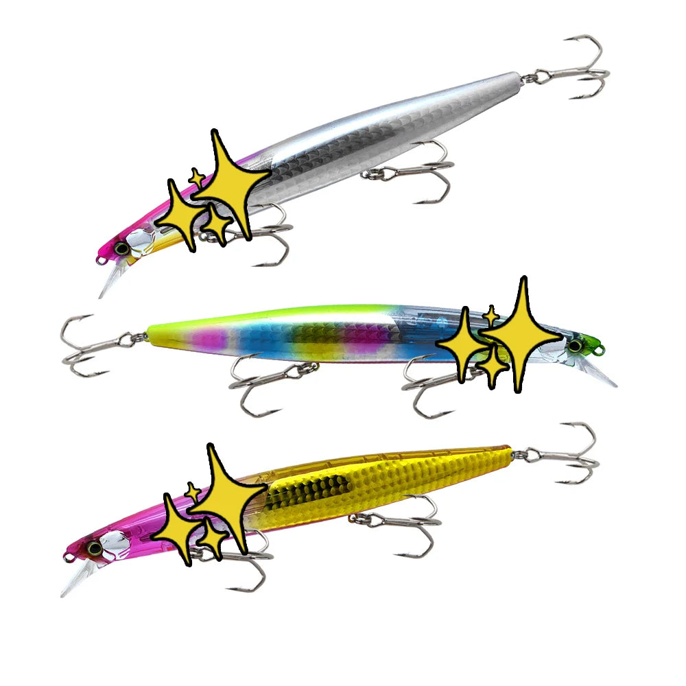 HONOREAL 163mm Big Sized ABS Plastic Material Minnow Hard Bait Fish Lure