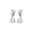 REETI 925 Sterling Silver Flowers Stud Earrings for Women Elegant Wedding Jewelry