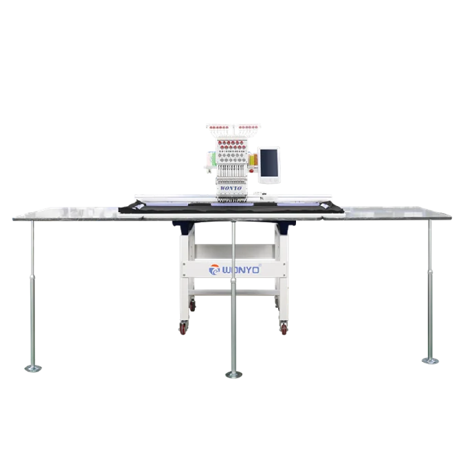 500*1200mm Broderie Machine WONYO One Head Flat Embroidery Machines Guangzhou Embroidery Machine Engineer 16 Languages