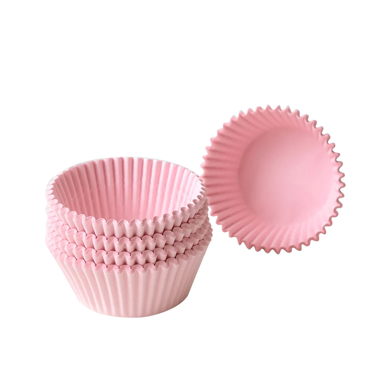100pcs Standard Size Round Cupcakes Muffin Cups Grease Proof Paper Soy Ink Printed Easy Separated Baking Liners