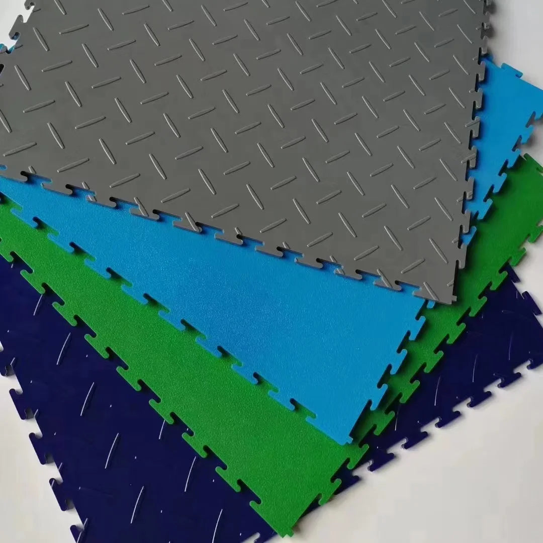 Rubber Pvc Flooring Interlocking Tile for Garage Floor Tiles Mat for Heavy Duty Warehouse Workshop Manufacturer From China