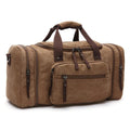 Men's Large Capacity 16A Canvas Duffel Bag Water Resistant Lightweight Carry On Weekender Travel Gym Overnight Tote Bag