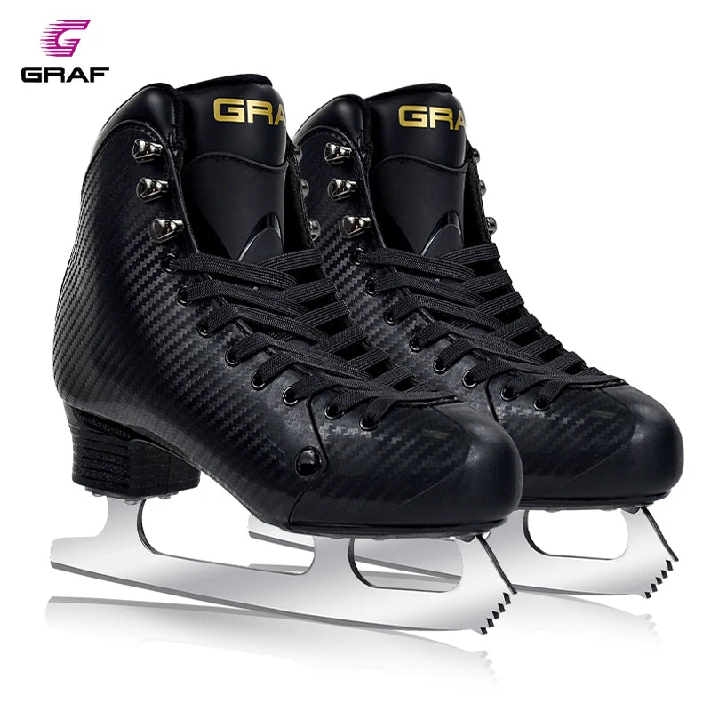 GRAF Stainless Steel Blade Figure Skating Shoes with PP Polypropylene Deodorant Cotton Winter Season Skating Equipment
