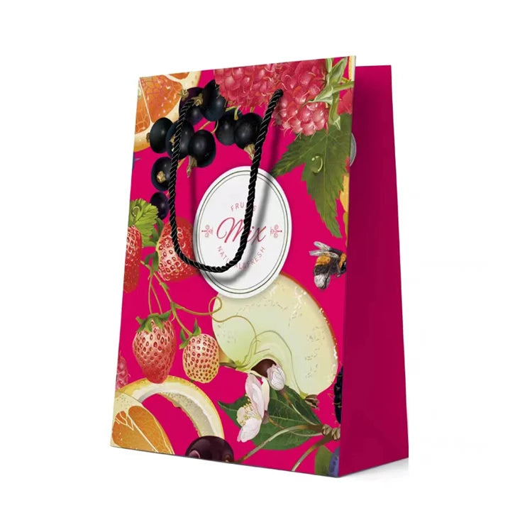 Audit Beautiful Paper Reusable Jewelry Gift Shopping Kraft Paper Bag with Handle