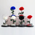 LED Forever Flower Valentines Day Gift Box Eternal Long Life Roses Preserved Roses in Glass Dome