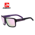 DUBERY 2026 Hot Sale Wholesale Price UV400 Polarized Triangle Sunglasses for Men Blue/Transparent/Red Frame PC Material