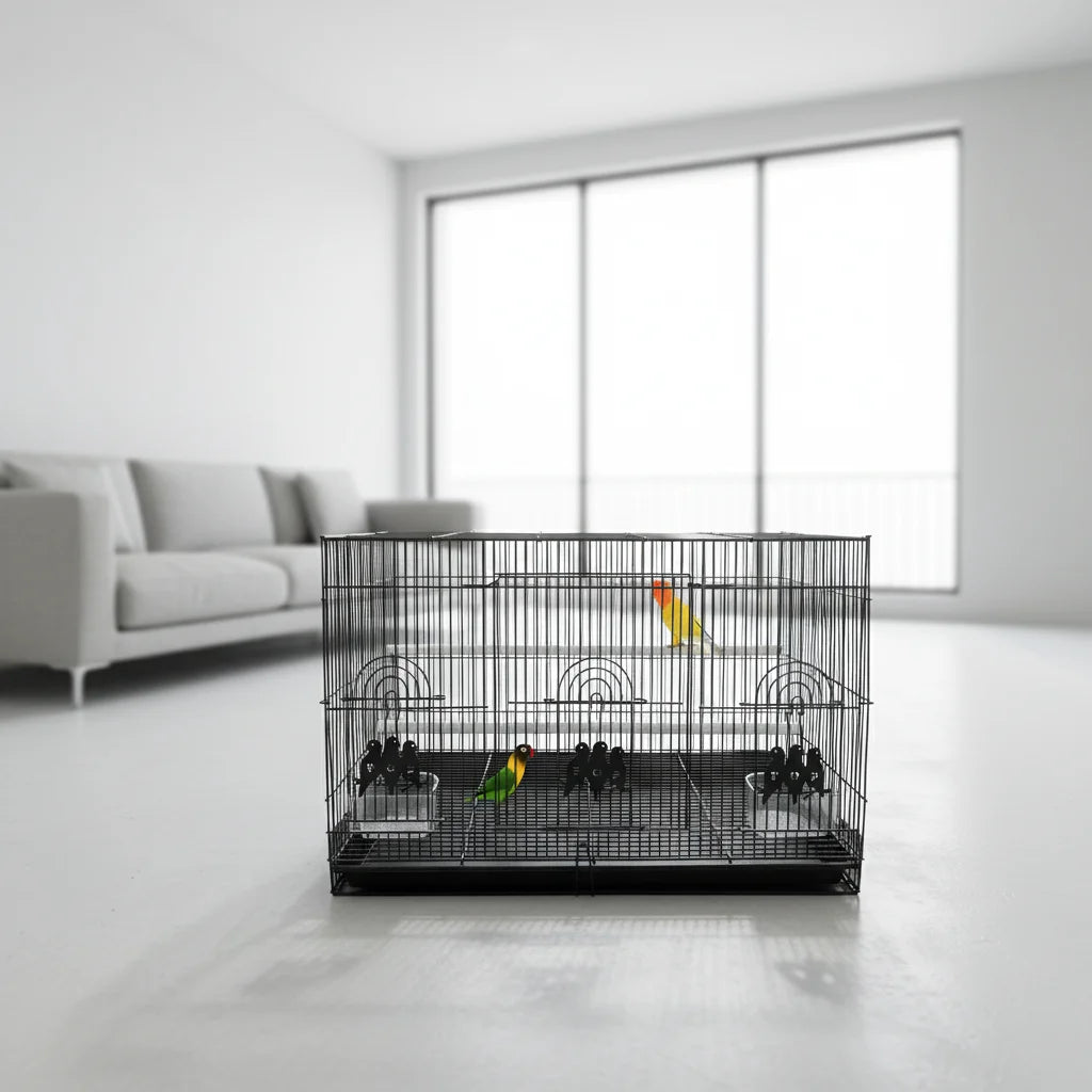 G-201120-6 Wire Plastic Tray Bird Cage Accessories Parrot Cage
