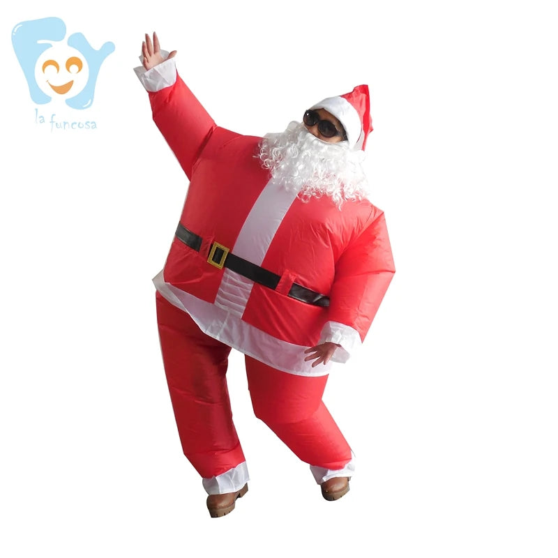New Year Christmas Day  Inflatable Mrs Santa Claus Costume