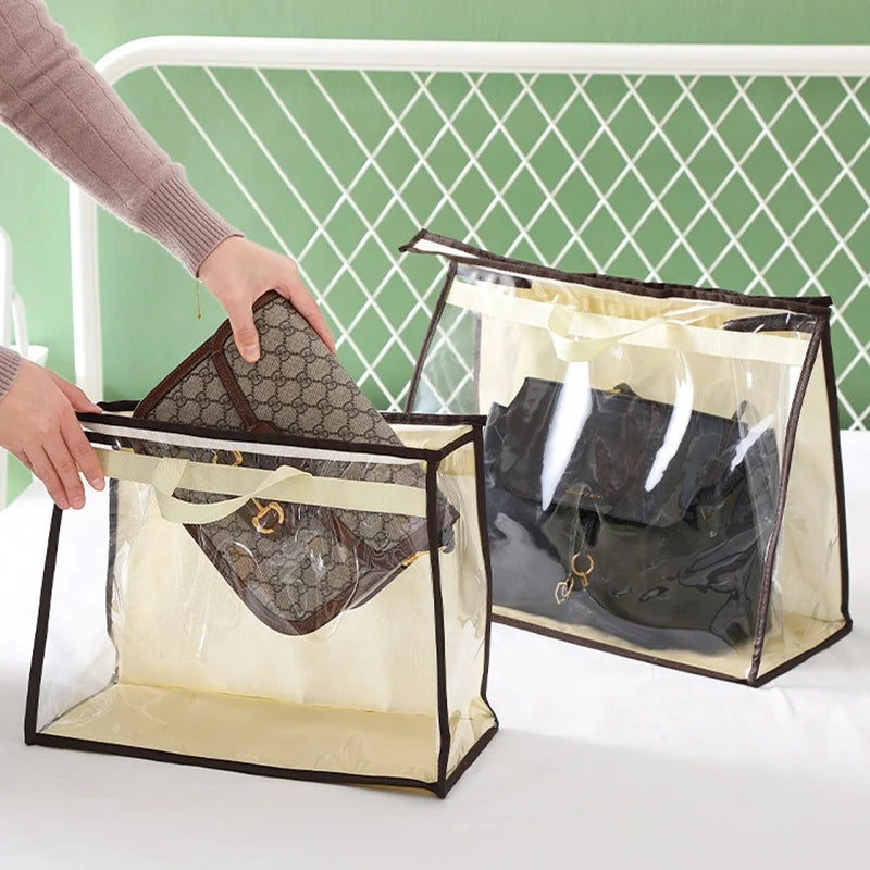 Hot Sale Handbag Dust Bags Clear Purse and Handbag Organizer Zipper Hanging Storage Bag for Handbags
