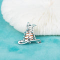 C030059 Sterling Silver Magic Hat Shape Freshwater Pearl Cage Pendant Necklace Jewelry Locket for Pearl Party