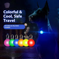Cartoon-Style LED Luminous Anti-Lost Dog Pendant Pet Flash Collar for Large Medium Small Dogs Made of Plastic