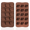 Valentine's Day Heart Shape Easy to Demould Silicone Mini Chocolate Candy Molds