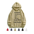 High Quality 350gsm 100% Cotton French Terry Embroidered Pullover Oversized Tie-Dyed Solid Autumn Eco-Friendly Hoodies