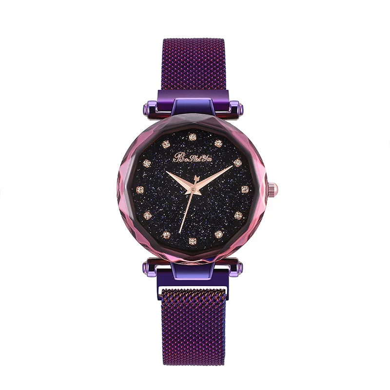 Curen Designer Japan Quartz Luxury Gold Rose Gold Fashion Ladies Classic Women's Watch 16mm Band Starry Sky Design