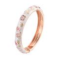 Daili Classic Enamel Flower Bracelet for Women Hot Sale Colorful Cuff Bangle Charm Fashion Accessories