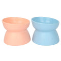 Color Box Packaging 15 Degree Tilted Pet Food Bowl Plastic Elevated Dog Raised Cat Feeding Bowl