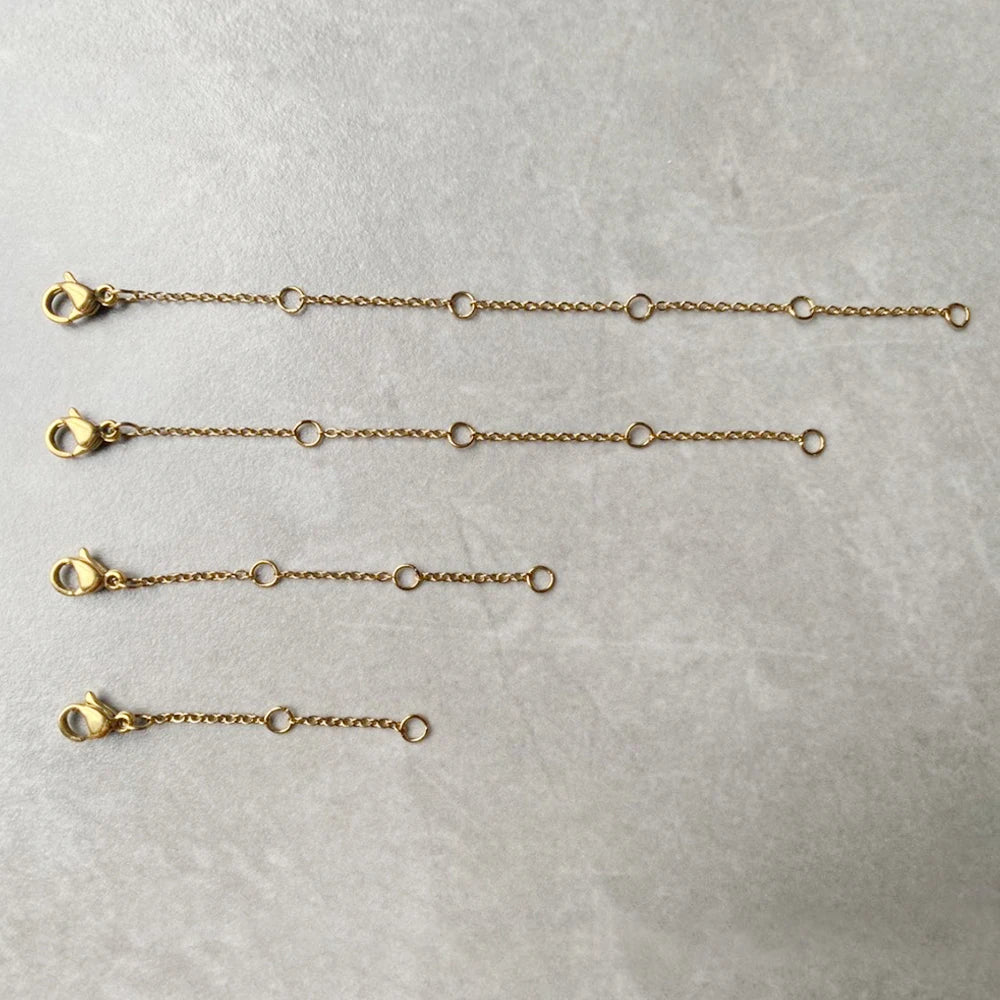 Minimalist Stainless Steel Making Accessories 3cm 5cm  8cm 10cm  with Lobster Link Chain Extender DIY Jewelry Findings
