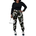 2024 Hot Sell Quality Plus Size Pants for Women Camouflage Cargo Pants With Pockets