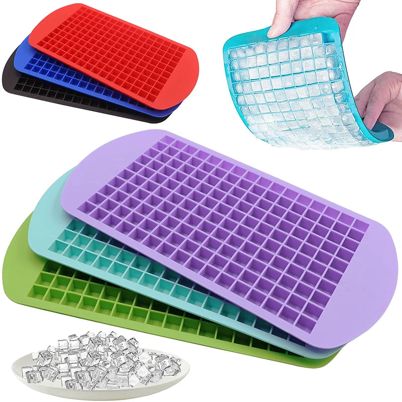 Eco-Friendly Ice Cube Molds Silicone Ice Cube Molds Easy Release Silicone Mini Ice Cube Trays for Chilling Whiskey Cocktail