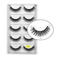 New Full 5 Pairs One Box 3D Mink Hair False Eyelashes Natural Thick Long Eye Lashes Wispy Makeup Beauty Extension Tools H13
