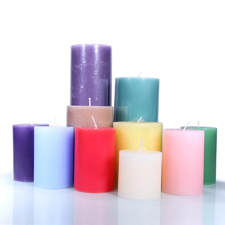 Religious Wedding Stick Candle Decoration Red and White Scented Paraffin Candle