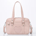 Kawaii Heart-Shaped JK School Bag Anime PU Crossbody Purse Japanese Style Cute Uniform Shoulder Bag Casual & Cosplay Aesthetic