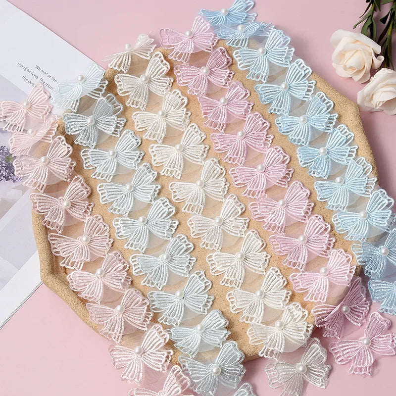DIY Sewing SuppliesFlowers 3D Butterfly Flowers Lace Trimming Wholesale Decoration Applique Wedding Lace Accessories