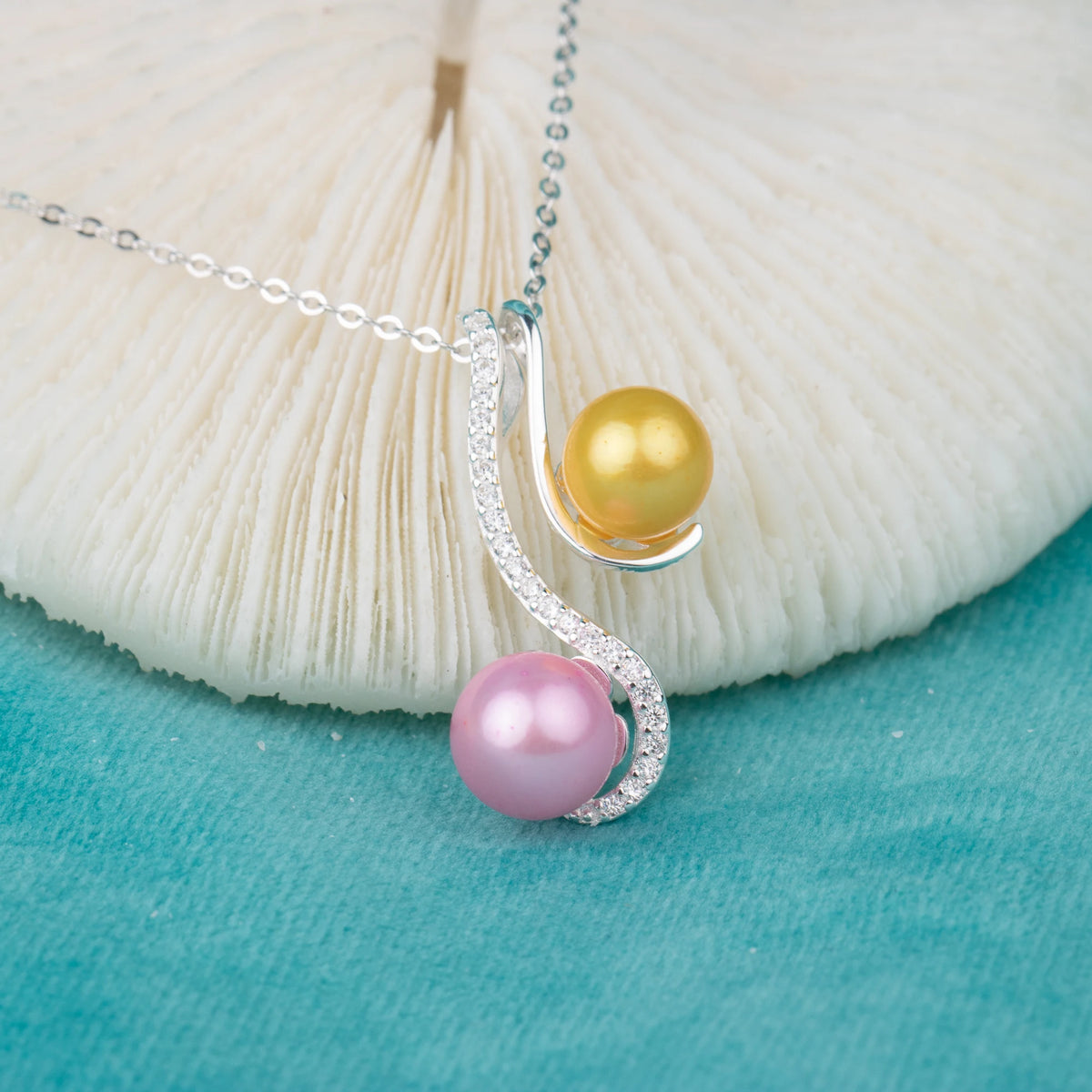 P030673 DIY 7-9mm Natural Freshwater Pearl Pendant Accessory 925 Sterling Silver Engagement Jewelry Necklace for Women MegaBDM