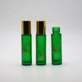 Beautiful 10ml Christmas Tree Elk Pattern Green Essential Oil Roller Bottle Ready to Ship