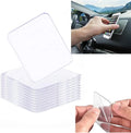 Leris Custom Double Sided Transparent Die Cut Nano PU Gel Pads Logo Anti-Slip Reusable 3mm Thickness for Car/Home/Office Use