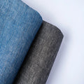 High Quality Anti-static Pure Linen Fabric 178gsm Comfortable 100% Jeans Look Plain Dyed Linen Textile for Shirts Cushions
