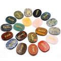Wholesale Thumb Inspirational Stone Worry Stones Natural Healing Agate Reiki Crystals Chakra Gemstone for Anti-Anxiety Relax
