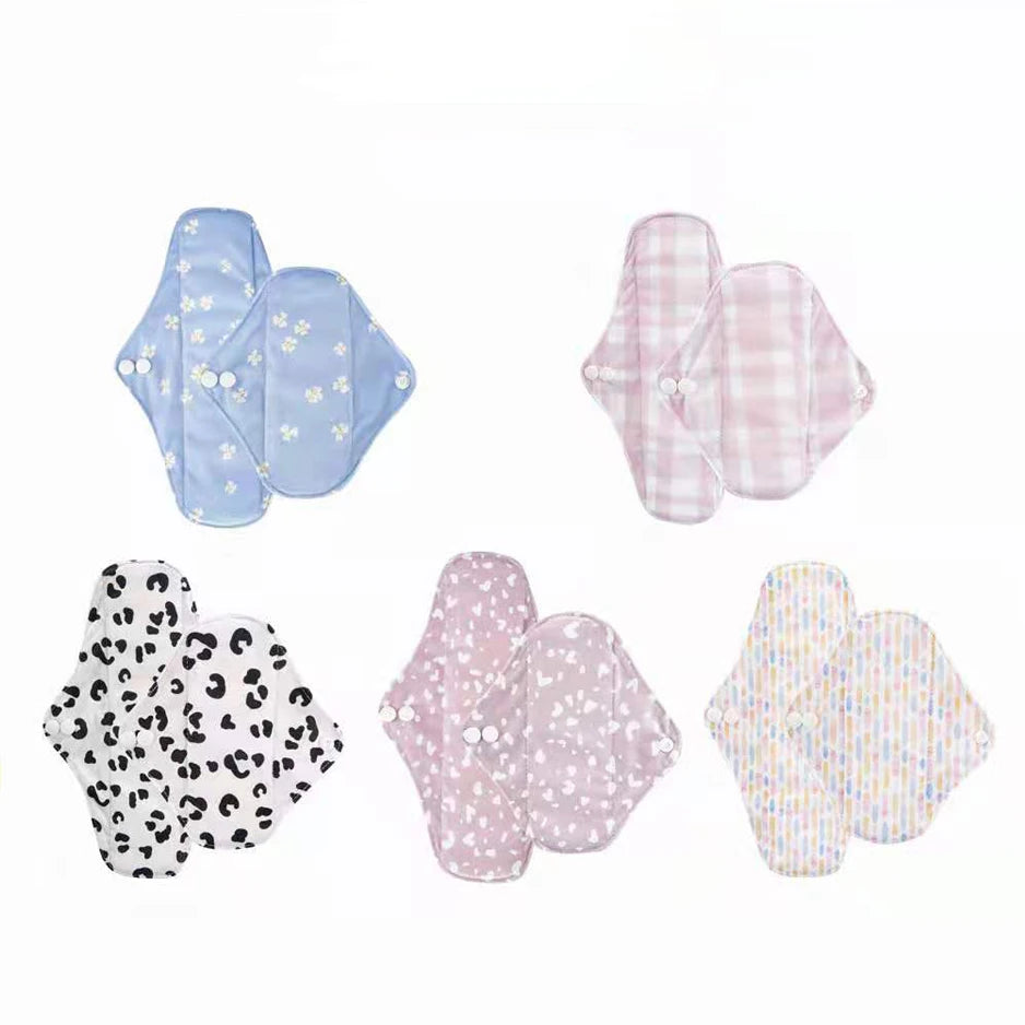 Happyflute 2023 Hot Sale Custom Bamboo Sanitary Organic Pads Sanitary Napkins Customized Liner Reusable Sanitary Pads Own logo