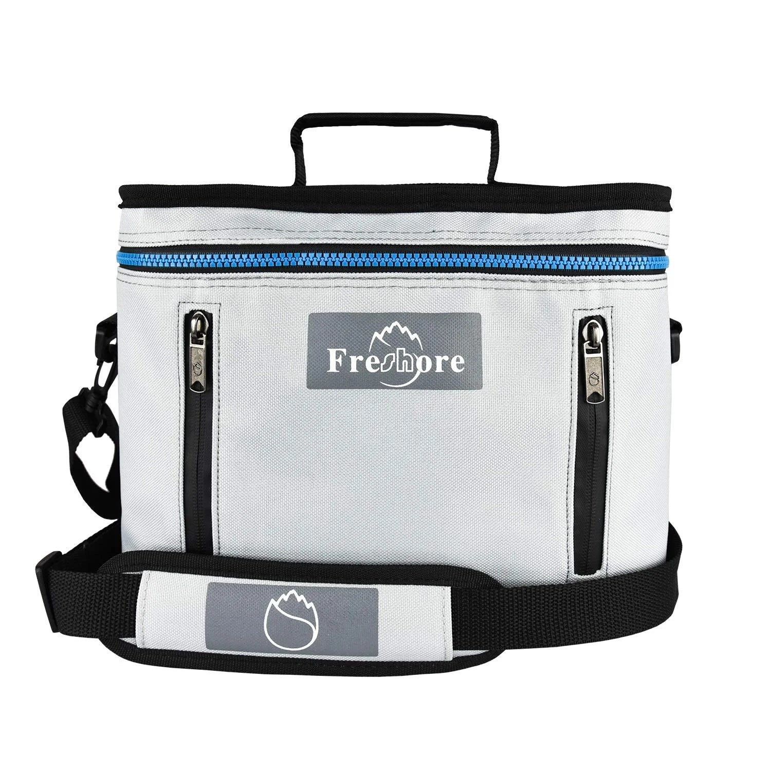 10L Insulated Leakproof Cooler Tote Bag Polyester with Leopard Pattern and Padded Removable Long Shoulder Strap Handles