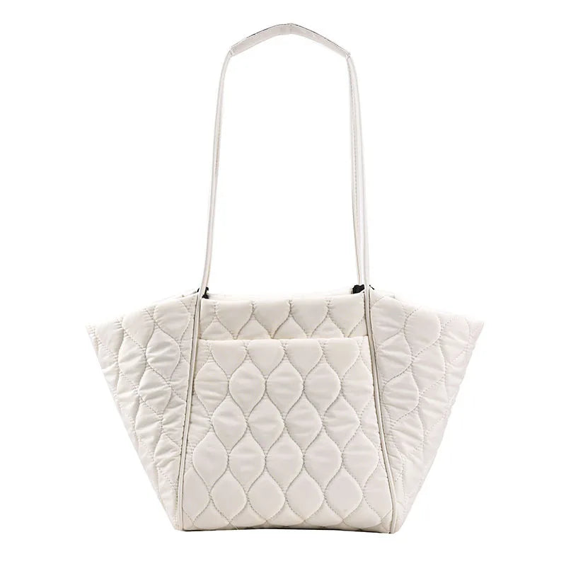Designer New Arrival Hot Sale  Women Ladies Winter Autumn Puffer Tote Bag Handbag Purse Large Oxford Purse for Ladies