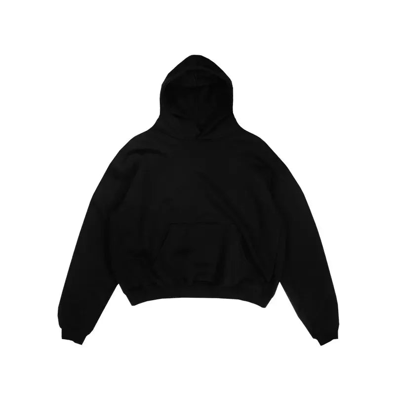 Wholesale Custom Logo Men's Hoodie Pullover 100%  Cotton Plain Hoodie Mens Vintage Washed Heavyweight Blank