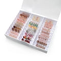 Professional Detachable Storage Display Box for Nail Art Supplies Plastic Displaying Finished Acrylic Nail Gel Templates