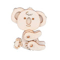 Laser Cut Koala Bunny Shaped 3D Wooden Animal Puzzles for Kids Diy Assemble Crafts Mechanical Gears Model Kit Educational Toys
