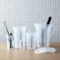 SHIMOYAMA Clear Plastic Measuring Beaker Cup Set With Different Volume Baking Cooking Liquid Measuring Cups
