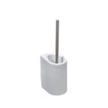 Ceramic Toilet Brush Holder Set with Ceramic Cup Holder Wall Mounted for Bathroom Modern